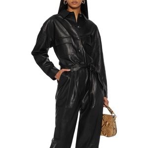 FRAME Leather Jumpsuit Size XS